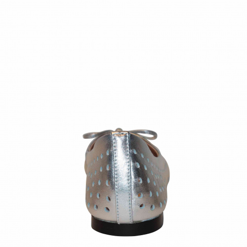 Балетки-лето ZIZI  Серебряный, 33, 34, 35 фото каталог