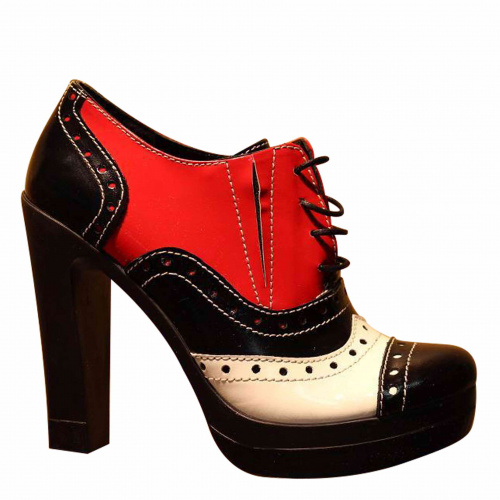 Ботильоны ZIZI  Черный, Мультиколор, Белый, 33, 34, 35 фото каталог