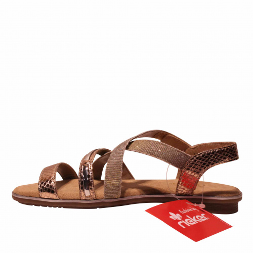 Босоножки RIEKER Золотой, 33, 34, 35 фото каталог