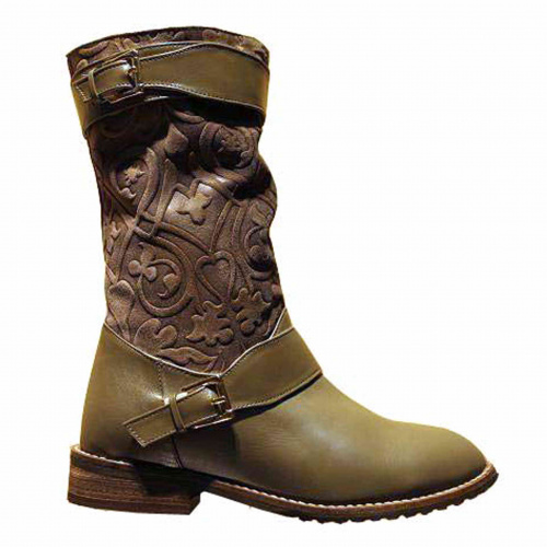 Ботильоны-зима  ZIZI Серый, 33, 34, 35 фото каталог