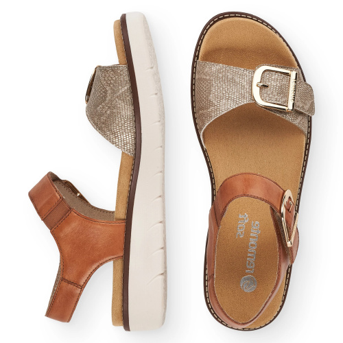 Босоножки  REMONTE  Коричневый, 41, 42, 43, 44, 45 фото каталог