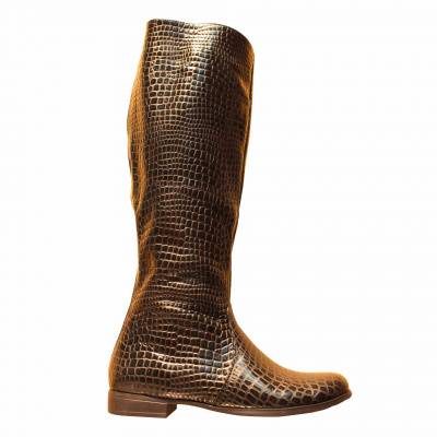Сапоги LAURA POTTI Рептилия, 32, 33, 34, 35 фото каталог