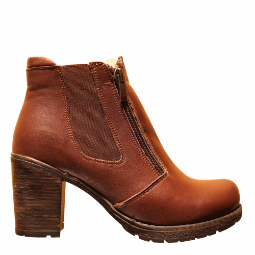 Ботильоны-зима ZIZI Коричневый, 40, 39, 38, 37, 36 фото каталог