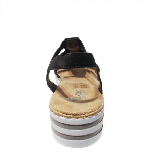 Босоножки RIEKER Черный, 41, 42, 43 фото каталог