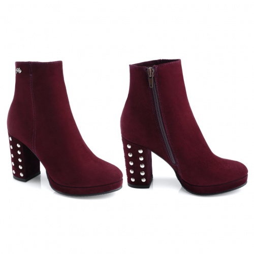 Ботинки Сатег Бордовый, 33, 34, 35, 36, 37, 38 фото каталог